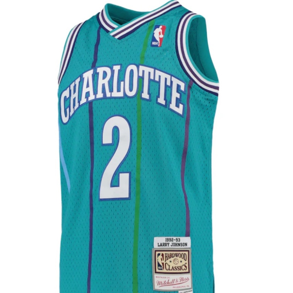 Larry Johnson NBA Charlotte Basketball Jersey